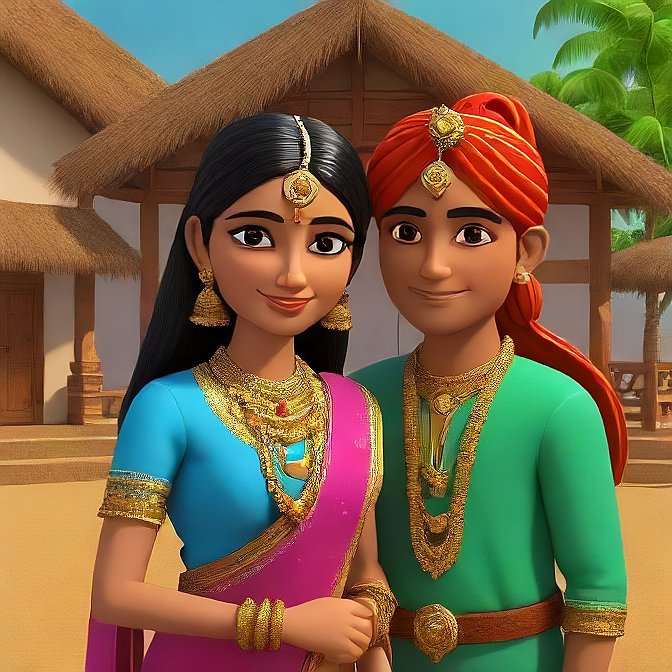 3D cartoon character art